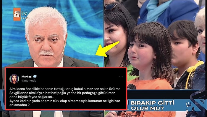 Nihat Hatipoğlu'na Sorduğu Soruyla Yürekleri Dağlayan Küçük Almila Sosyal Medyada Tartışma Yarattı