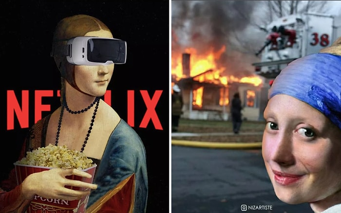 Оригинальные коллажи художника, в которых органично сочетаются прошлое и современность