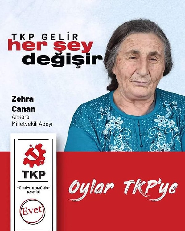 Canan'ın TKP'den milletvekili adayı olduğu aktarıldı.