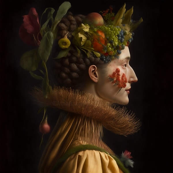 Arcimboldo'nun sanatı, gerçeküstü ve fantastik bir tarzı benimser. İzleyicinin beklentilerini ve alışkanlıklarını zorlayan, sıra dışı ve ilginç portreler yaratır.