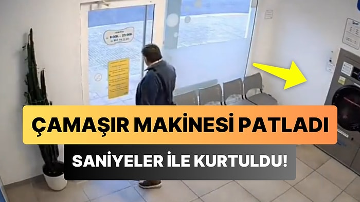 Kuru Temizlemedeki Çamaşır Makinesinin 'Bomba Gibi' Patlayıp Ortalığı Savaş Alanına Çevirdiği Anlar!