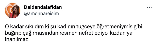 Öykü Serter'in Tuğçe'ye olan tepkisi sosyal medyada gündem oldu.