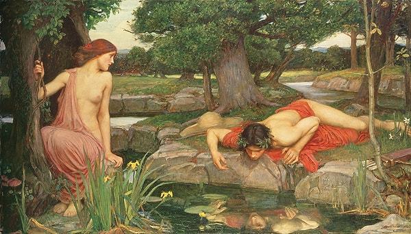 Kıskançlık ve intikam tanrıçası Nemesis, Narcissus'un kibirli ve acımasız davranışlarından rahatsız olur ve ona bir ders vermek ister.