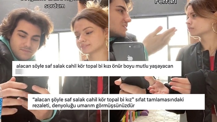 TikTok'ta Sevgilisinin Sorduğu Araba Logolarını Bilemeyen Kadına Yapılan Çirkin Yorum Görenleri Çıldırttı