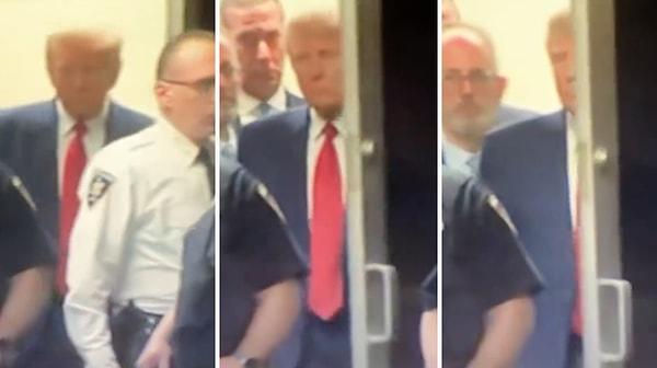 Mahkeme salonunda Trump'ın önünden çıkan mahkeme polisinin kapıyı tutmaması mahkemenin en çok konuşulan olaylarından biri oldu.