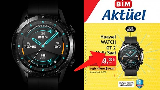 BİM'de Satışa Sunulacak Huawei Watch GT 2 Akıllı Saat Özellikleri