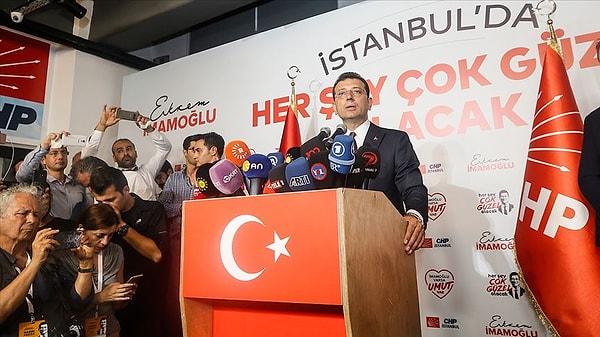Herkes İstanbul'da Yıldırım'ın kazandığını düşünürken, Ekrem İmamoğlu kameraların karşısına geçti.