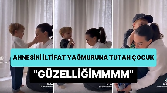 Annesini İltifat Yağmuruna Tutan 2 Yaşındaki Çocuğun 'İlk Defa Erkek Çocuk' Dedirten Muhteşem Anları