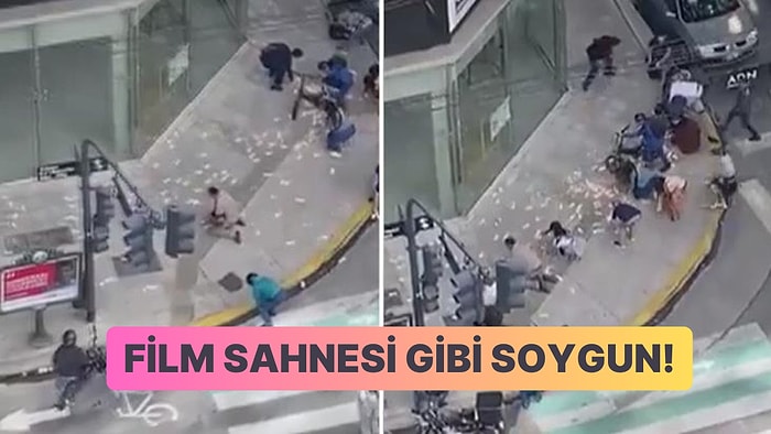 Film Gibi Soygun! Arjantin'de Bir Soygun Girişimi Sırasında Çantada Bulunan Binlerce Dolar Sokağa Saçıldı