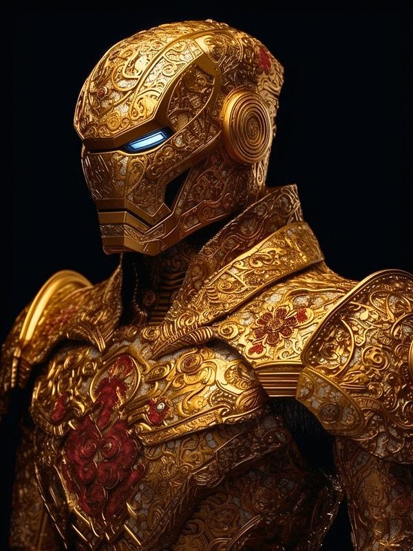 16. Altın varaklı Iron Man. :)