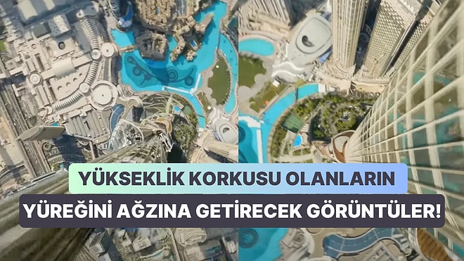 Dünyanın En Yüksek Gökdeleni Burj Khalifa'dan Düşmenin Nasıl Bir His Olduğunu Gösteren Görüntüler