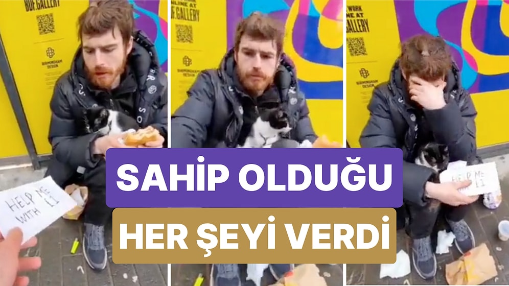 Çektiği Sosyal Deney Videosu İçin Evsiz Bir Adamdan Yardım İsteyen Genç Duydulandıran Anlar Yaşadı