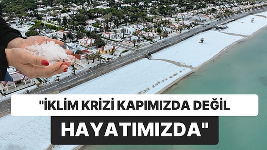 Çeşme'de Sabah Yağan Doludan Sonra Araçlar Yolda Kaldı Çatılar Çöktü