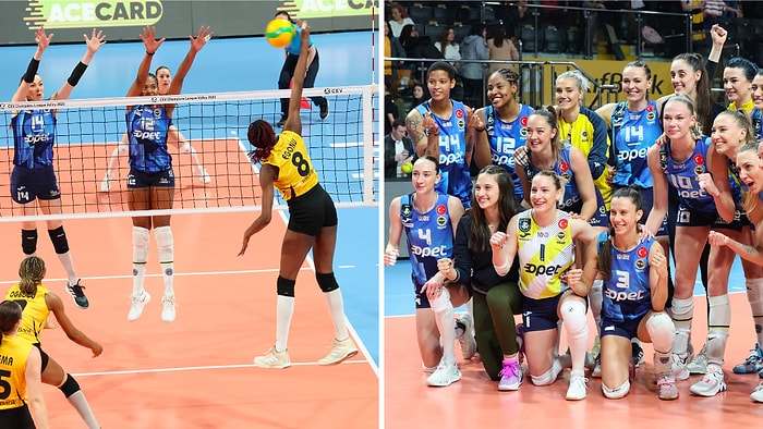 Vakıfbank'ı 3-0 Yenen Fenerbahçe Opet CEV Şampiyonlar Ligi Finali Büyük Avantaj Yakaladı