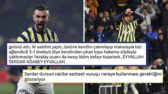 Fenerbahçe Taraftarının Bozuk Olan Moralini Yerine Getiren Serdar Dursun'a Sosyal Medyadan Gelen Tebrikler