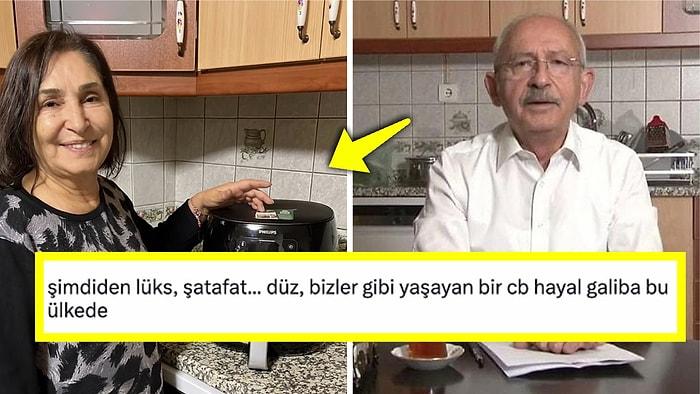 Selvi Kılıçdaroğlu, Mutfağının Yeni Üyesi Airfryer ile Poz Verince Twitter Halkını Heyecanlandırdı