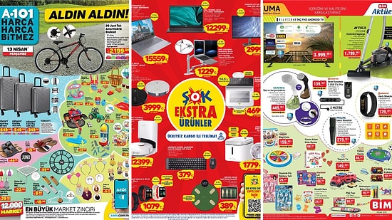İndirim Günleri Başlıyor! 8 - 15 Nisan Haftasında A101, BİM ve ŞOK Aktüel Ürünler Listesinde Ne Var?