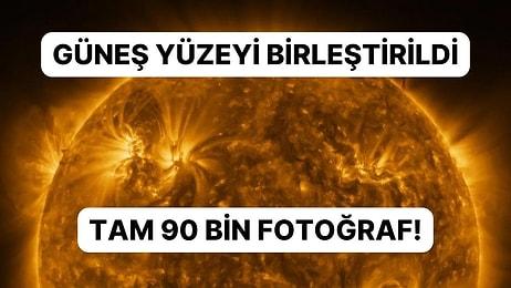 Tam 90 Bin Fotoğraf Birleştirildi: Güneş Yüzeyi En Net Şekilde Görüntülendi!