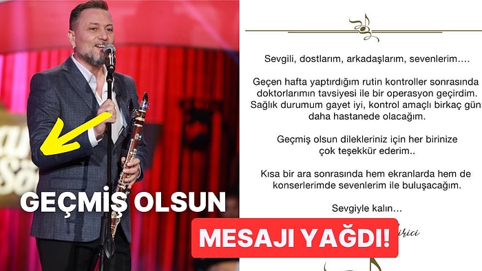 Bağırsak Kanseri Tedavisi Gören Hüsnü Şenlendirici Sağlık Durumu Hakkında Paylaşım Yaptı