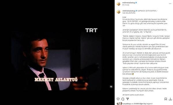 Son olarak Yürek Çıkmazı dizisinde yer alan Aslantuğ, sosyal medya hesabında yayınladığı açıklamada; siyasi sebepler dolayısıyla diziden çıkarıldığını belirtmişti.