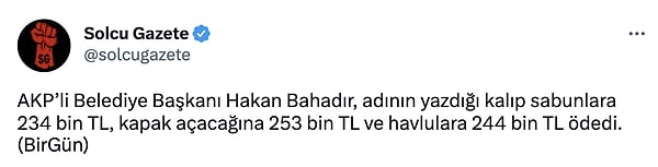 Söz konusu harcama sosyal medyada da geniş yankı uyandırdı...