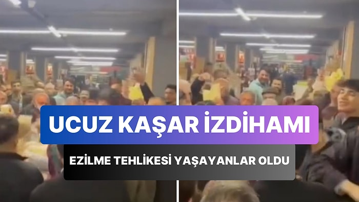 Ankara'da Ucuz Kaşar Alabilmek İsteyen Vatandaşlar İzdihama Neden Oldu