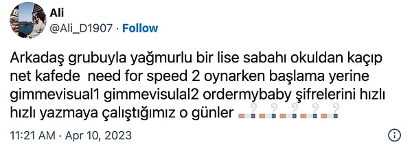 Bu tweetle birlikte gelmeyecek günleri özledik yine.