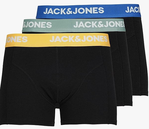 Jack & Jones JACVITO SOLID TRUNKS 3'lü Boxer