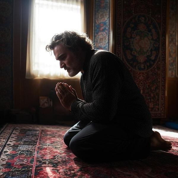 6. Joaquin Phoenix dua ederken.