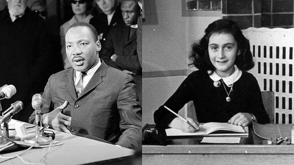 9. Anne Frank ve Martin Luther King Jr. aynı yıl doğdular: Birbirlerinin çağdaşı olduklarını biliyor muydunuz?