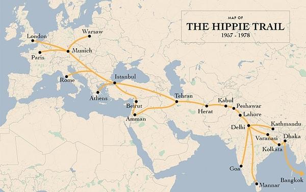 Özellikle 1960’lı yıllarda son derece popüler bir rota olan 'Hippi Rotası', bu yolculuk fikrine ilham vermiş.