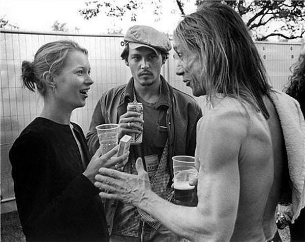 6. Kate Moss, Johnny Depp ve Iggy Pop: