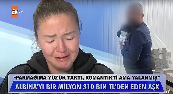 5. Albina isimli Rus kadın, Antalya tatilinde aşık olduğu adam uğruna evini satıp Türkiye'ye yerleşmek için Rusya'daki evini 1 milyon 350 bin TL'ye sattı. Evlenme yolunda olduğu sevgilisinin 'Duş al rahatlarsın' sözüyle duşa girdi ve çıktığında hem sevgilisinden hem de 1 milyon 350 TL'sinin ortada olmadığını fark edince soluğu Müge Anlı'da aldı!