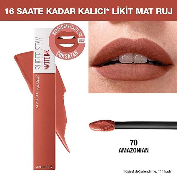 6. Maybelline New York Super Stay Matte Ink Likit Mat Ruj