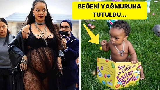 İkinciye Hamile Olan Dünyaca Ünlü Şarkıcı Rihanna, Oğlunun İlk Paskalya'sını Paylaştı!