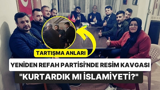 Yeniden Refah Partisi'nde Gerilimi Artıran Tartışma: Kadın - Erkek Yan Yana Resim Çekilir mi?