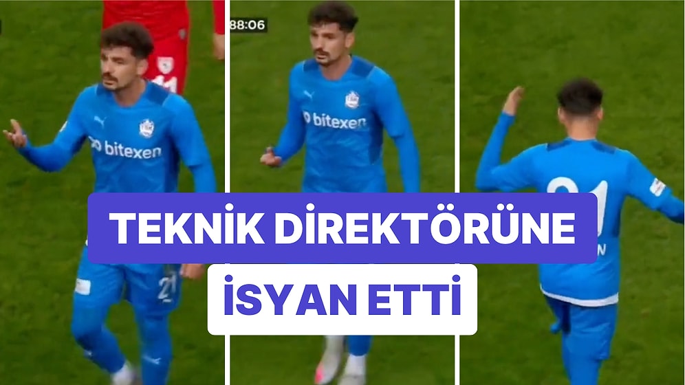 Oyuna 75. Dakikada Alınıp 89'da Teknik Direktörü Tarafından Çıkarılmak İstenen Futbolcu Değişikliği Reddetti