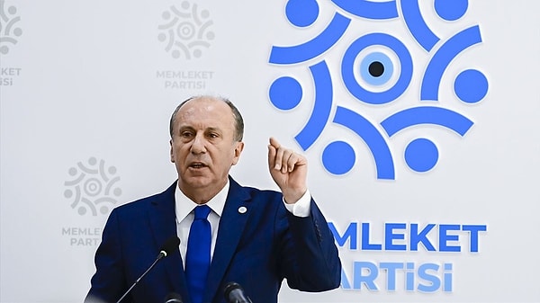 Muharrem İnce'nin genel başkanlığını yürüttüğü Memleket Partisi, tüm illerde 87 seçim bölgesinde 600 milletvekili adayı çıkardıklarını açıkladı.