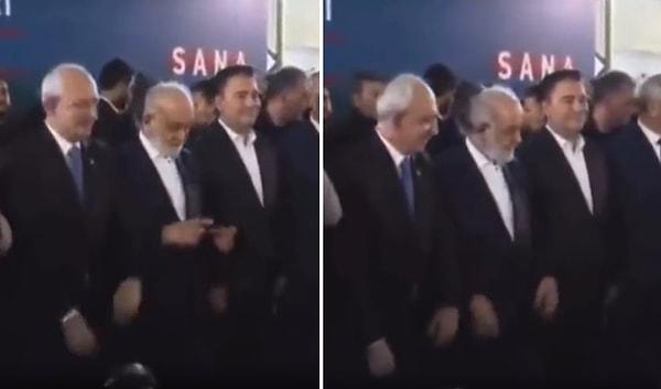 O ziyaret sırasında İyi Parti Genel Başkanı Meral Akşener ve CHP Genel Başkanı ve Millet İttifakı'nın Cumhurbaşkanı adayı Kemal Kılıçdaroğlu elleriyle kalp yaptılar.
