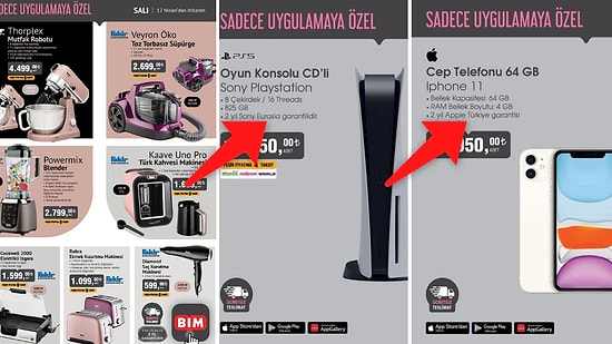 İndirim Alarmı! Playstation 5 ve IPhone 11 BİM'de Satışta! Uygulamaya Özel BİM Aktüel Ürünler Kataloğu