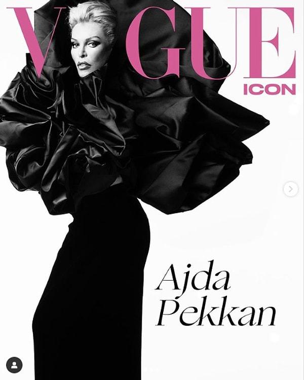 Instagram paylaşımında "Vogue Türkiye bir ilke imza atarak 60. sanat yılını kutlayan süperstar Ajda Pekkan’a ithaf edilen çok özel bir sayı ile karşınıza çıkmaya hazırlanıyor" ifadeleri yer alıyor.