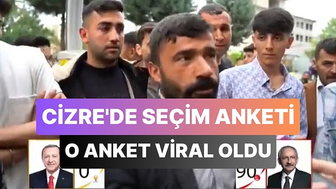 Cizre Sokaklarında Gerçekleştirilen Kesintisiz Seçim Anketi Sosyal Medyada Viral Oldu