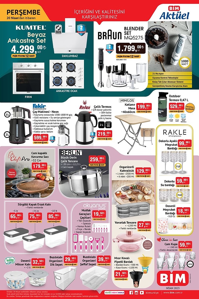 Braun Blender Set 1.799 TL.