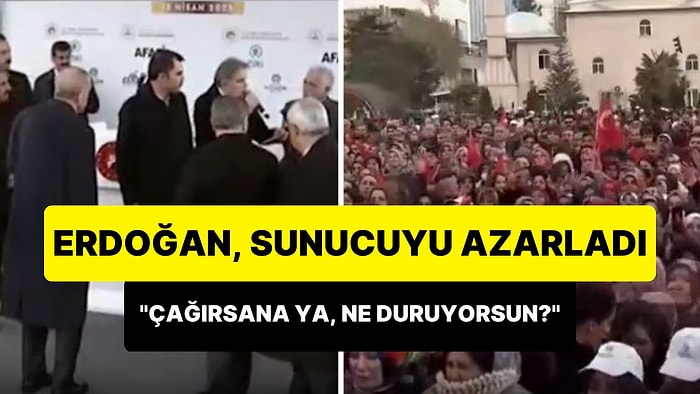 Cumhurbaşkanı Erdoğan, Sunucuyu Azarladı: 'Çağırsana ya, Ne Duruyorsun?'