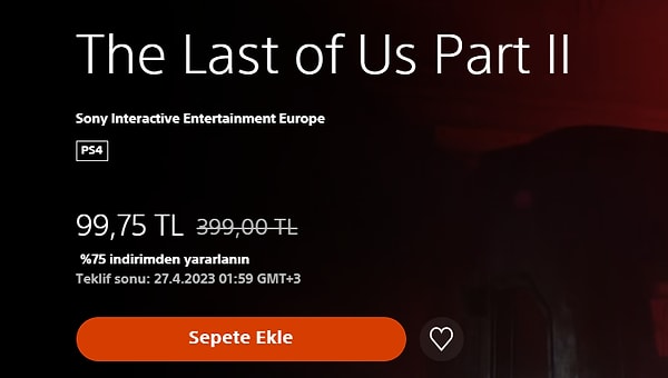 The Last of Us Part II ise şu anda tarihinin gördüğü en büyük indirime girdi.