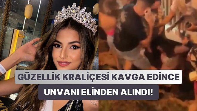 Alkolü Çok Kaçırıp Sokak Ortasında Kavga Eden Güzellik Kraliçesinin Unvanı Elinden Alındı