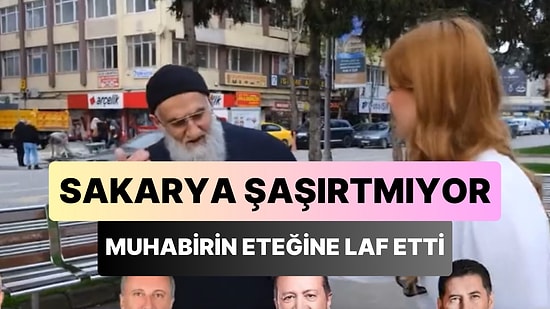 Sakarya'da Cumhurbaşkanı Adayını Soran Kadın Muhabirin Eteğine Laf Eden Adam