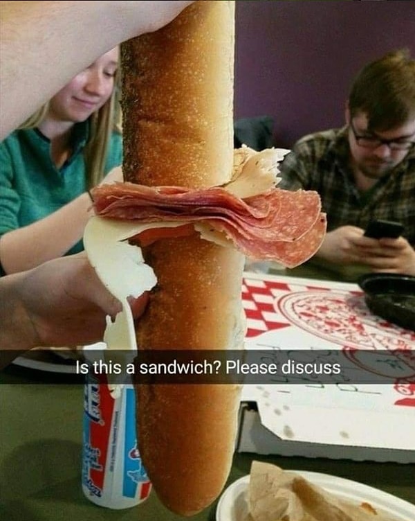15. Sizce bu bir sandviç mi?