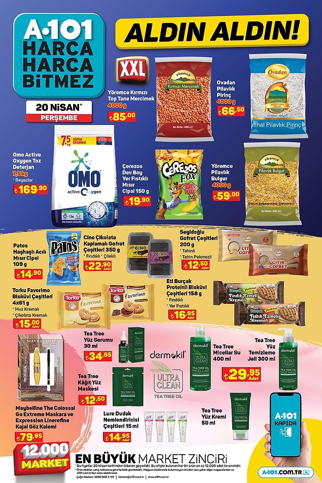 Süpermarket ürünleri;