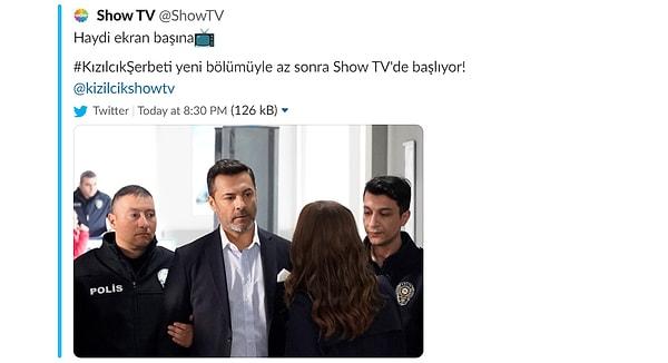 Show TV'nin yeni bölüm duyurusunu yapması ve dizinin özetiyle beraber başlamasının ardından RTÜK Kızılcık Şerbeti'nin yayınını aniden durdurdu.